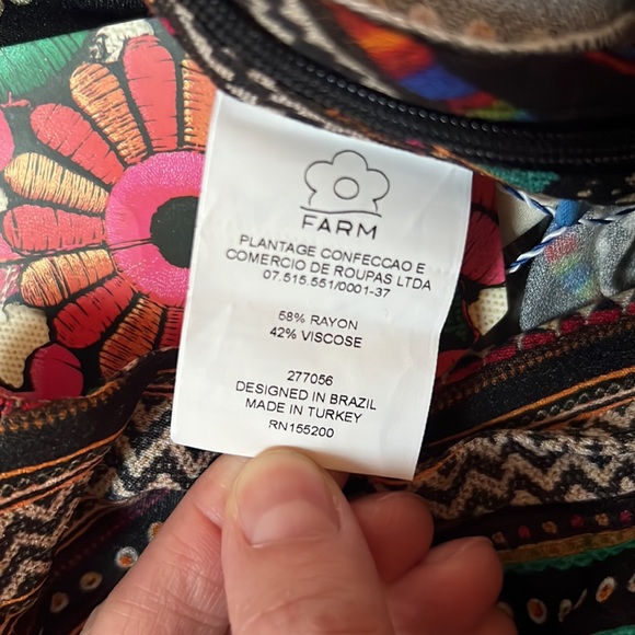 FARM Rio Anthropologie Cropped Wide Leg Pants M Medium NWT! - Picture 5 of 6